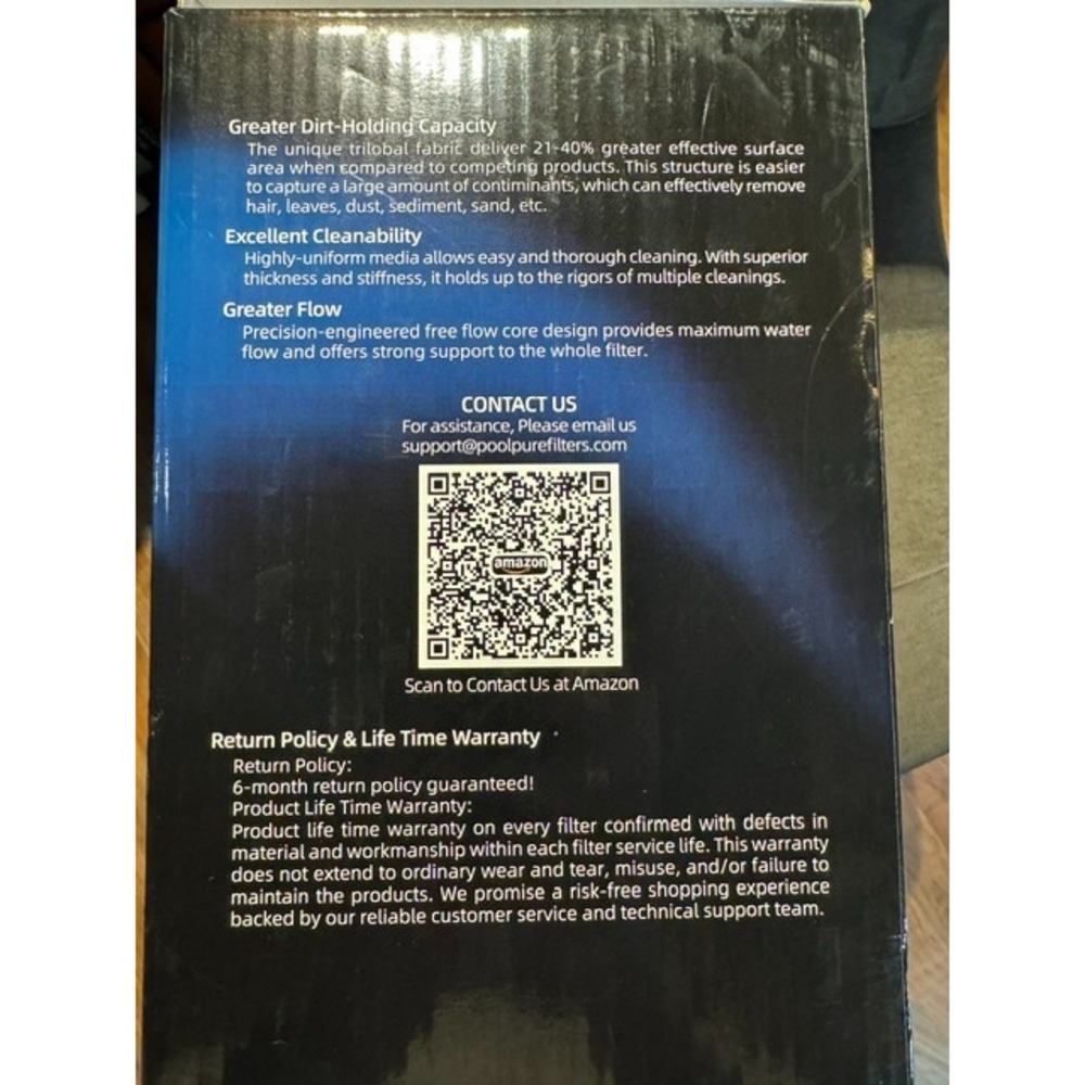 POOLPURE C-7367 Spa Filter Replaces PD075-2000 Dimension One 1561-00 2 Pack - Picture 9 of 9